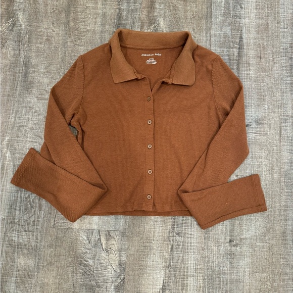American Eagle Button Up Shirt Size Small - Picture 3 of 4